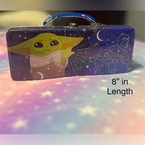 Star Wars Grogu (Baby Yoda) 8” Tin Can Pencil Case With Handle-School Supplies